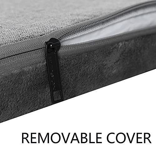 Reversible Dog Crate Bed - Cool & Warm, Waterproof, Washable, Grey - Image 7
