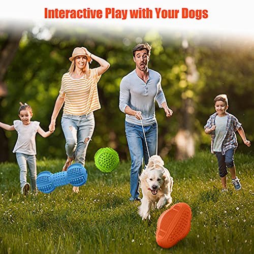 LUKITO Tough Dog Chew Toys 3-Pack for Aggressive Chewers, Natural Rubber - Image 7