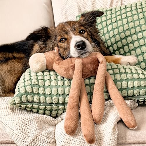 Jumbo Calvin the Camel Dog Toy - Durable, Eco-Friendly & Recycled Plush - Image 3