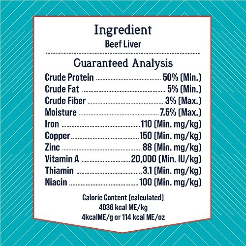 Stewart Freeze-Dried Beef Liver Dog Treats, High-Protein, 12oz Tub - Image 2
