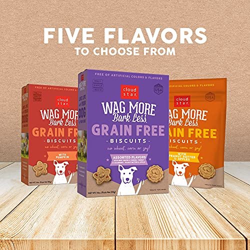 Cloud Star Wag More Crunchy Grain-Free Dog Treats, Assorted Flavors 14oz - Image 7