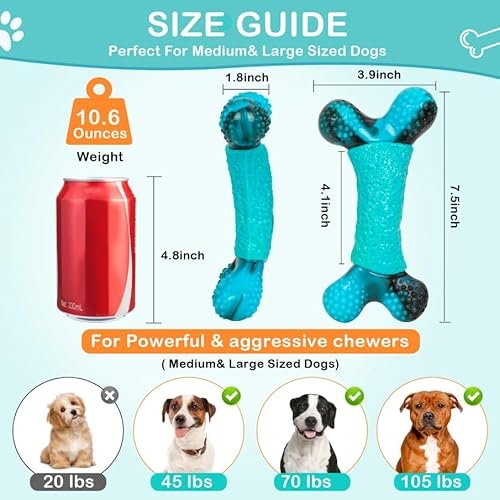 Indestructible Dog Toys for Aggressive Chewers – Durable & Bacon-Flavored - Image 6