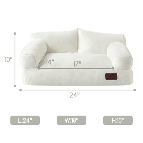 Hollypet Plush Calming Cat & Dog Sofa Bed – Soft, Cozy & Stylish - Image 3