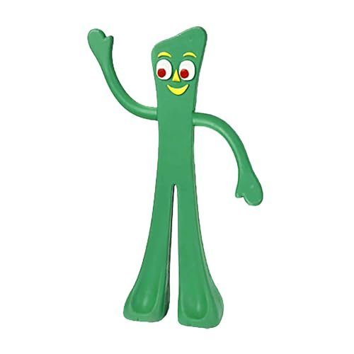 Multipet Gumby Latex Dog Toy - Squeaky Toy for All Dogs - Easy-to-Clean Dog Squeaky Toys - for Cuddling, Chewing & Playing - Cute Pet Toy (9", Green)