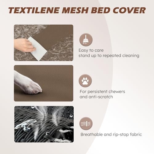 Cooling Elevated Dog Bed: Breathable Mesh Portable Outdoor Pet Cot - Image 3