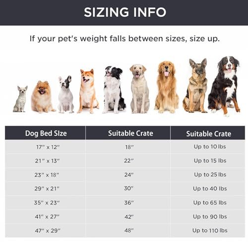 Ultra Soft Dog Crate Bed, Washable Plush Mat for Medium Large Dogs 35"x23" - Image 6