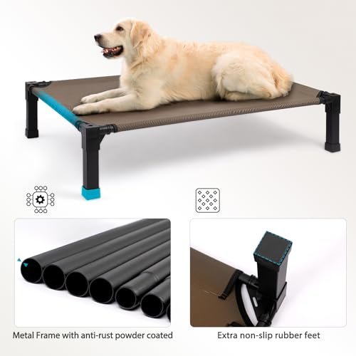 Cooling Elevated Dog Bed: Breathable Mesh Portable Outdoor Pet Cot - Image 5