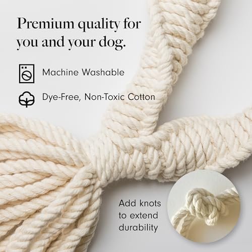 Eco-Friendly Cotton Rope Dog Toys 2-Pack – Durable & Trainer Support - Image 3