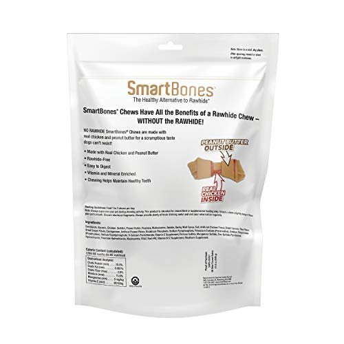 SmartBones Mini Dog Chews with Peanut Butter, 56 Ct, Rawhide-Free Treats - Image 2