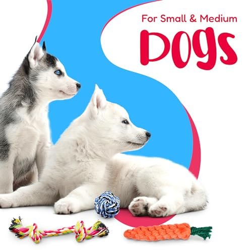 Dog Rope Toys 11-Pack for Medium Dogs - Durable Cotton Puppy Tug Set - Image 6