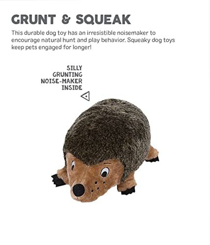 Outward Hound Medium Hedgehog Plush Dog Toy – Squeaky & Soft - Image 5
