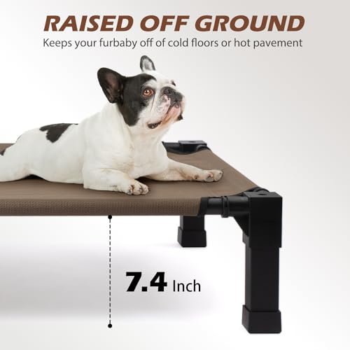 Cooling Elevated Dog Bed: Breathable Mesh Portable Outdoor Pet Cot - Image 4