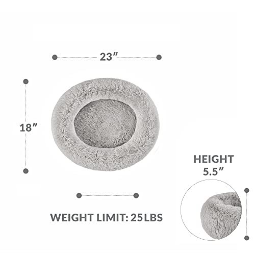 Orthopedic Memory Foam Dog & Cat Bed – Calming Plush, Washable, Grey - Image 9