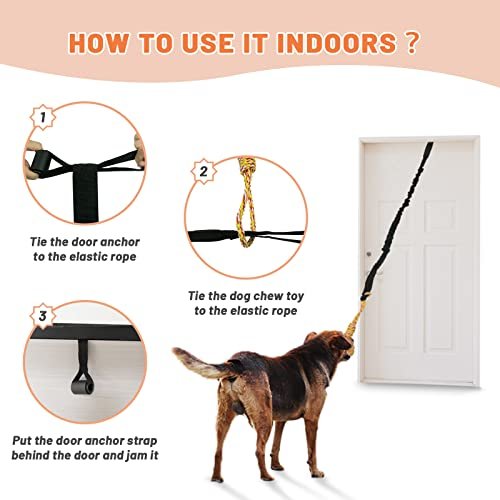 Dog Bungee Tug Toy for Pitbulls – Tree Hanging Chew & Exercise Rope - Image 4