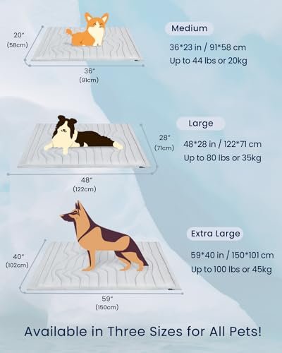 ZonLi Reversible Dog Cooling Mat, Large 48"x28", Cool & Warm Pad - Image 7