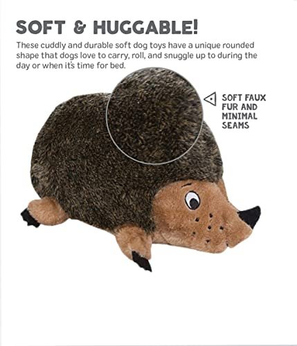 Outward Hound Medium Hedgehog Plush Dog Toy – Squeaky & Soft - Image 4