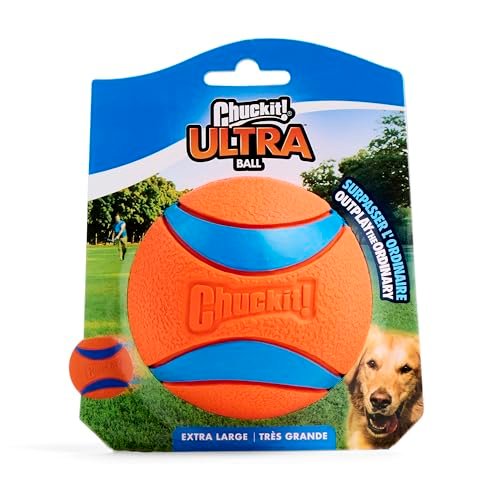 Chuckit! Ultra Ball XL: Tough Floating Dog Toy for Large Breeds, 3.5" Durable Rubber - Image 4