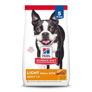 Hill's Science Diet - Light Small Bites Lower Calories, Chicken Meal & Barley Dry Dog Food, 5 LB Bag