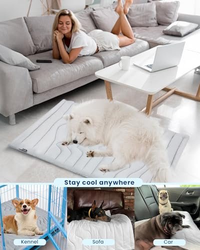 ZonLi Reversible Dog Cooling Mat, Large 48"x28", Cool & Warm Pad - Image 5