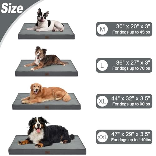 Orthopedic Waterproof Dog Bed for Medium/Small Pets, Washable Cover - Image 6