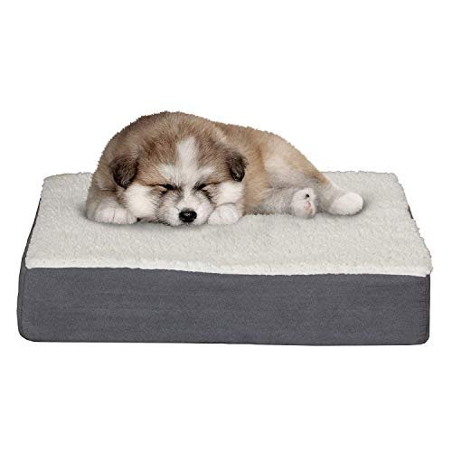 Orthopedic Small Dog Bed Memory Foam Sherpa Crate Mat Comfort 20x15 - Image 7