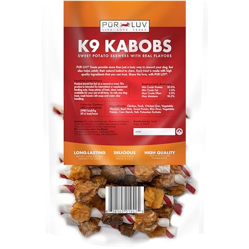 Pur Luv K9 Kabobs Dog Treats with Chicken, Duck & Sweet Potato, 12oz - Image 2
