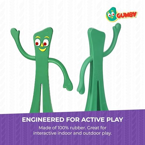 Gumby Latex Dog Toy 9" – Squeaky, Durable, Easy-Clean Pet Toy - Image 6