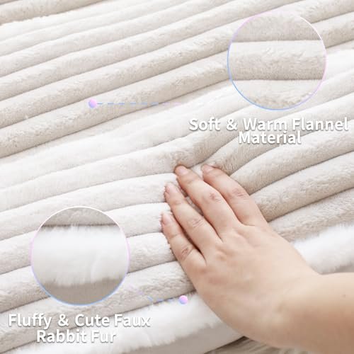 Deluxe Flannel Dog Bed with Pillow – Soft, Washable, Anti-Slip Mat - Image 3