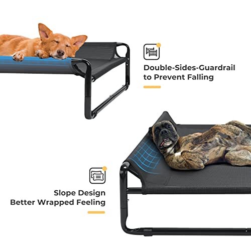 Veehoo Large Elevated Dog Bed with Mesh, Cooling Cot for Outdoor Use - Image 2
