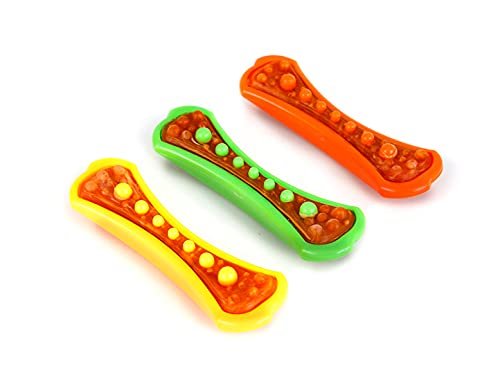 Hartz Chew 'n Clean Dental Duo Dog Treat & Chew Toy, Color Varies, Medium, 3 Pack