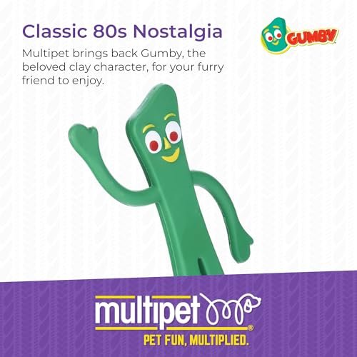 Gumby Latex Dog Toy 9" – Squeaky, Durable, Easy-Clean Pet Toy - Image 2
