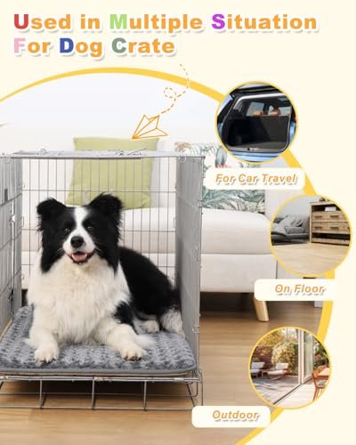 Orthopedic Dog Crate Bed, Washable Anti-Slip Pad for Medium Large Dogs - Image 4