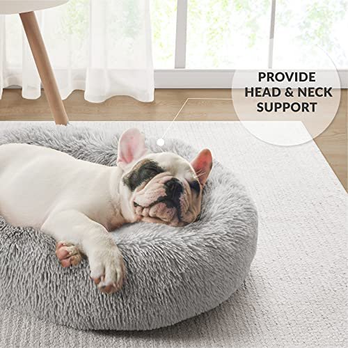 Orthopedic Memory Foam Dog & Cat Bed – Calming Plush, Washable, Grey - Image 2