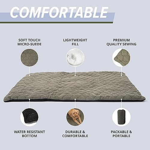 Meadowlark Portable Dog Bed: Waterproof Travel Mat for Small Dogs, Camping & Beach - Image 4
