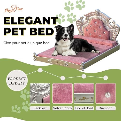 BingoPaw Jumbo Dog Sofa Bed with Velvet Cover & Orthopedic Support - Image 6