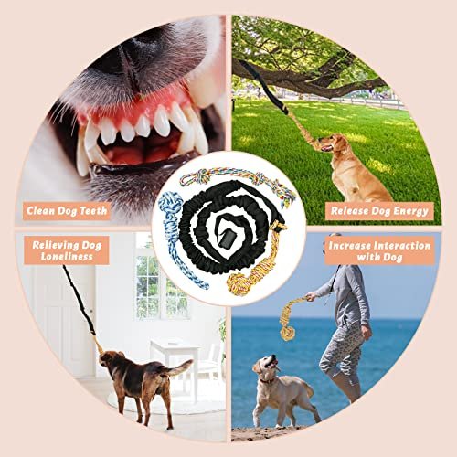 Dog Bungee Tug Toy for Pitbulls – Tree Hanging Chew & Exercise Rope - Image 3