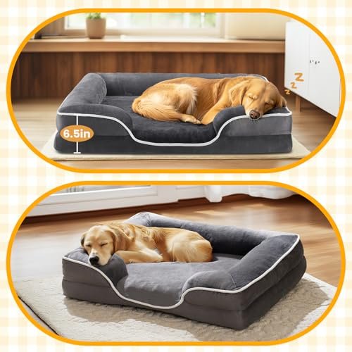 Extra Large Orthopedic Dog Bed with Memory Foam, Waterproof & Washable - Image 2