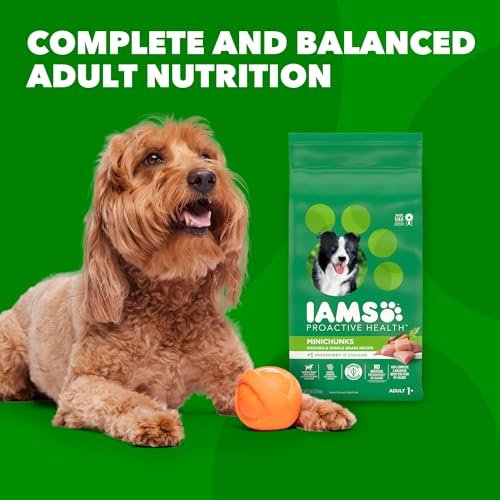 IAMS Minichunks Adult Dry Dog Food Chicken & Whole Grains, 7 lb Bag - Image 9