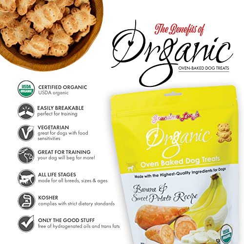 Grandma Lucy's Organic Dog Treats, Banana & Sweet Potato, 14 oz - Image 3