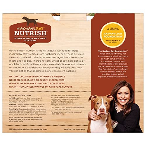 Rachael Ray Nutrish Wet Dog Food, Savory Variety Pack, 6 x 8oz Tubs - Image 3