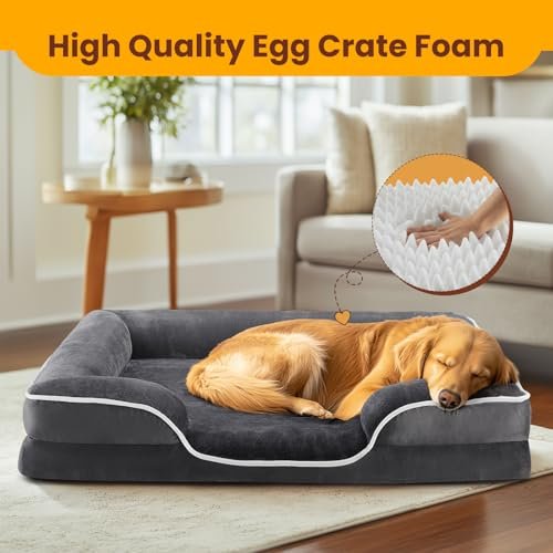 Extra Large Orthopedic Dog Bed with Memory Foam, Waterproof & Washable - Image 4