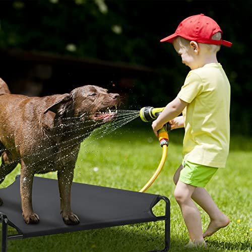 Veehoo Large Elevated Dog Bed with Mesh, Cooling Cot for Outdoor Use - Image 7