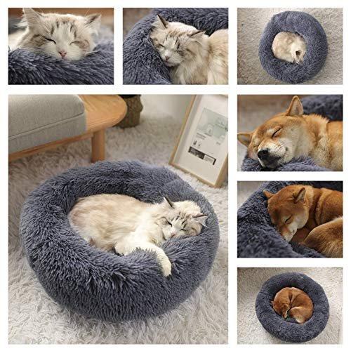 Kimpets Calming Donut Dog Bed – Fluffy Washable Anti-Slip Pet Bed - Image 7
