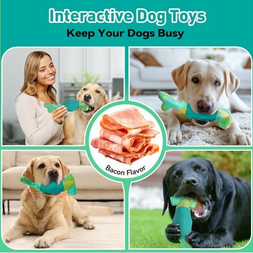Tough Indestructible Dog Toys for Large Breeds - Interactive Squeaky Chew Toy - Image 5