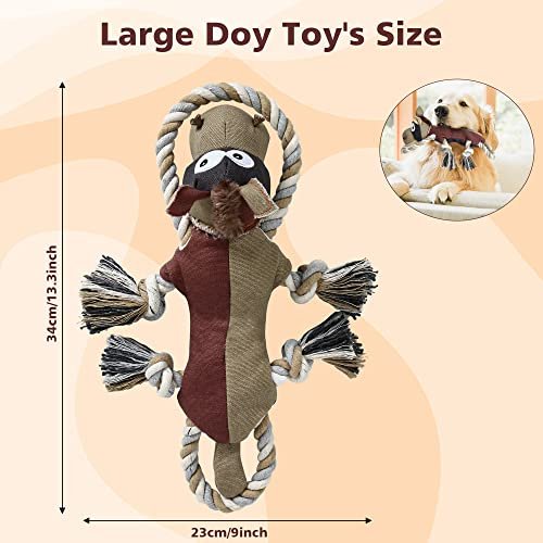 Indestructible Squeaky Dog Toy for Large Aggressive Chewers - Donkey - Image 5