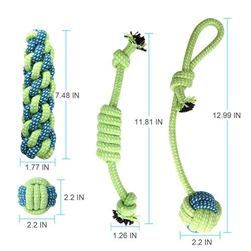Depets 4-Pack Durable Puppy Rope Chew Toys for Teething & Play - Image 5