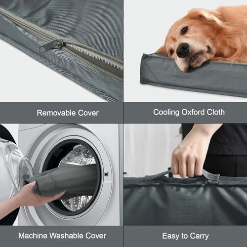 Orthopedic Waterproof Dog Bed for Medium/Small Pets, Washable Cover - Image 3