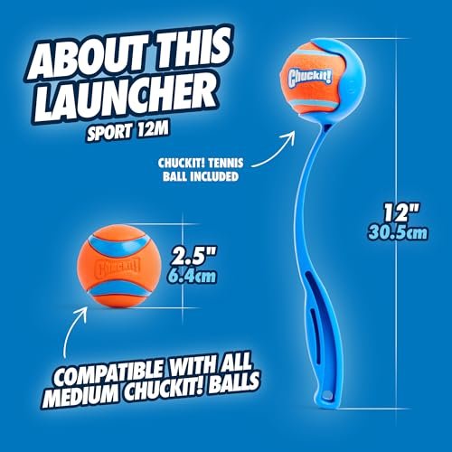 Chuckit Sport Dog Ball Launcher 12M with Medium Ball for Fetch Play - Image 7