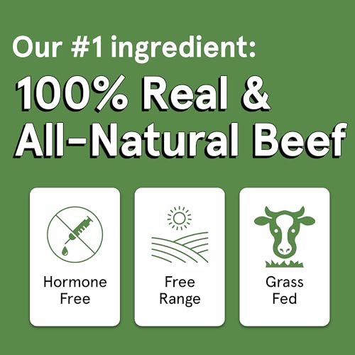 Grain-Free Beef Jerky Dog Treats – 95% Grass-Fed, Air-Dried Beef - Image 2