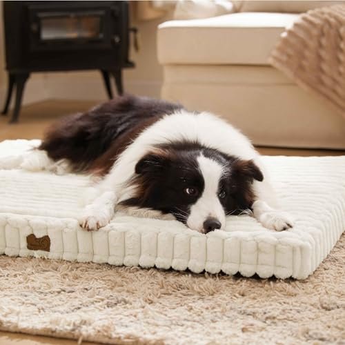 Orthopedic Large Dog Bed: Waterproof Egg Foam, Soft Corduroy Comfort Mat - Image 6